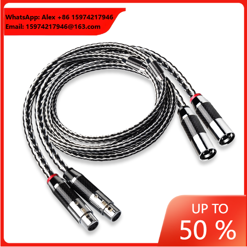HIFI용 2XLR 남성-여성 케이블 3핀 카본 파이버 - Cable Xlr Balanced 리뷰 및 가격