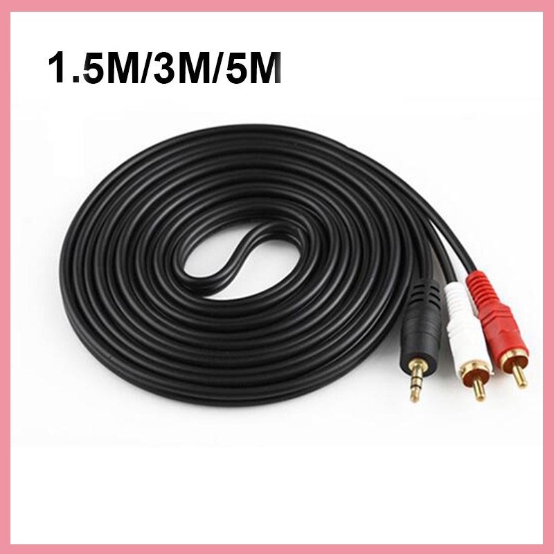 3.5mm 스테레오 남성 플러그 - 2 RCA 잭 오디 - Audio And Music Splitter 리뷰 및 가격