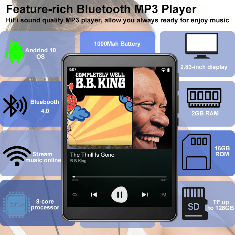 WiFi MP3 플레이어 Andriod 10 Spoti - Audio Music Store 리뷰 및 가격