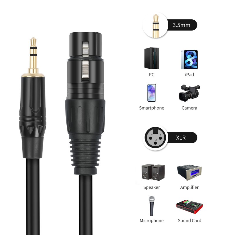 XLR-AUX 3.5mm 잭 오디오 케이블 마이크 밸런 - Cable Xlr Balanced 리뷰 및 가격