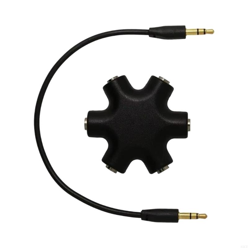 휴대용 5 출력 음악 분배기 3.5mm 남성 5 여성  - Audio And Music Splitter 리뷰 및 가격
