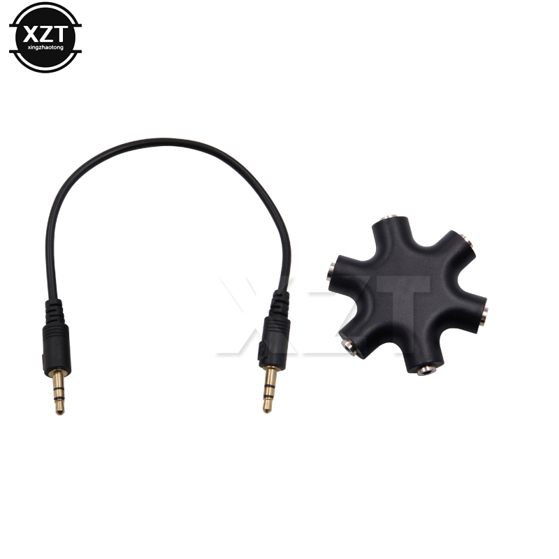 3.5mm 잭 이어폰 오디오 분배기 1 남성 6 여성  - Audio And Music Splitter 리뷰 및 가격