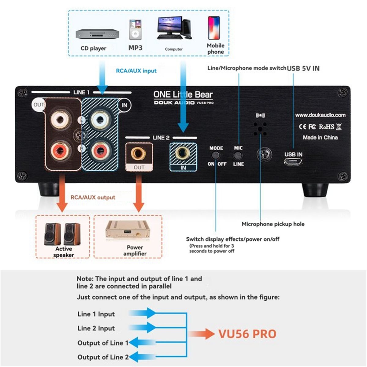 A40I VU56-PRO 듀얼 채널 음악 스펙트럼 분석 - Audio And Music Splitter 리뷰 및 가격