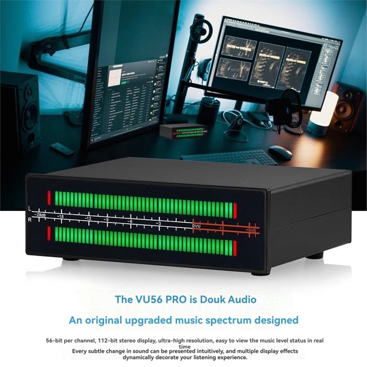 A40I VU56-PRO 듀얼 채널 음악 스펙트럼 분석 - Audio And Music Splitter 리뷰 및 가격