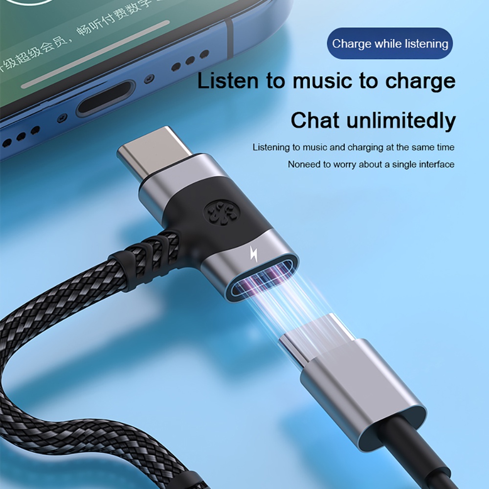 2 in 1 타입 C OTG 스플리터 어댑터 USB C - Audio And Music Splitter 리뷰 및 가격