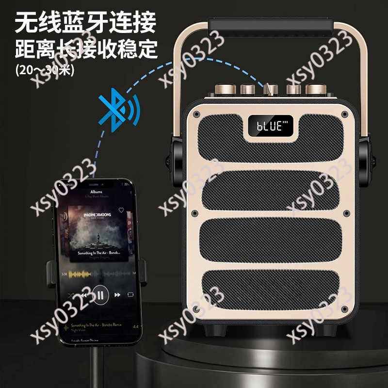 고출력 휴대용 블루투스 스피커 야외 K송 라이브 음악  - Music Song Audio 리뷰 및 가격