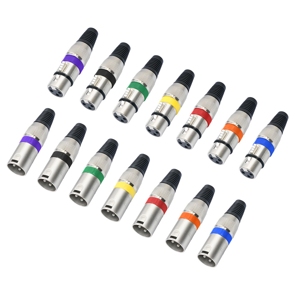 3핀 XLR 커넥터 아연 합금 쉘 컬러 서클 대형 3코 - Cable Xlr Balanced 리뷰 및 가격